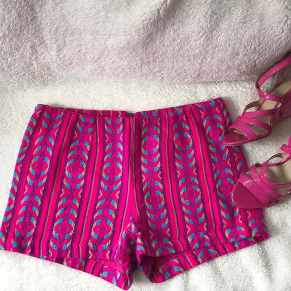 Aeropostale Pants - Bethany Mota Aeropostale pink tribal design shorts